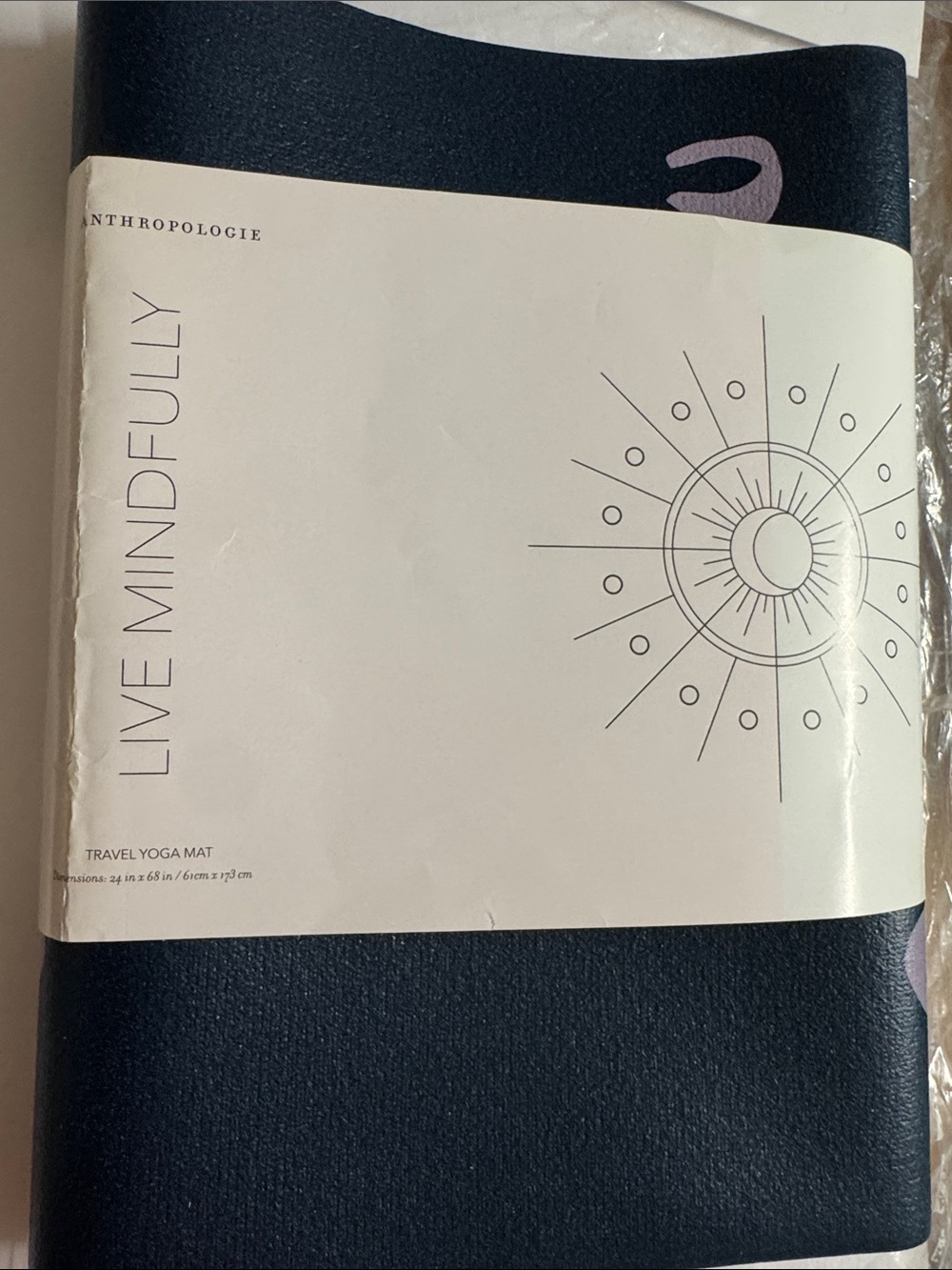 New Antropology LIVE MINDFULLY Foldable Travel Yoga Mat